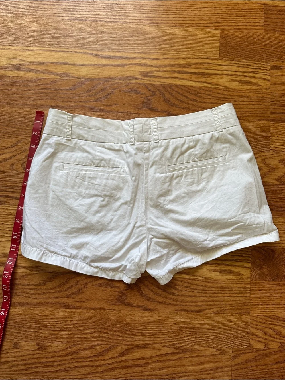 J. Crew White Cotton Bermuda Shorts